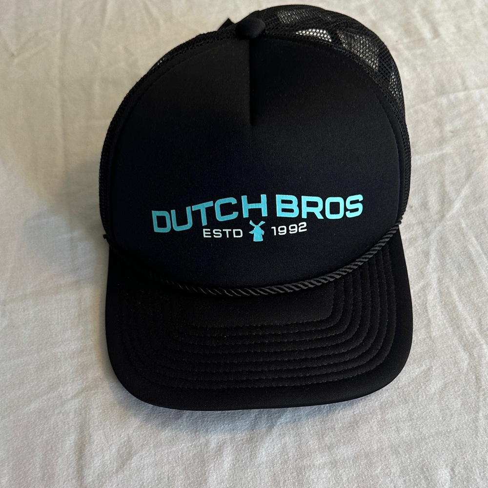 Dutch Bros Black and Blue Logo Trucker Hat